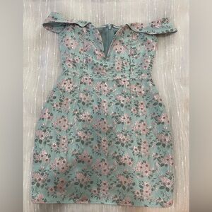 Off the shoulder mini dress